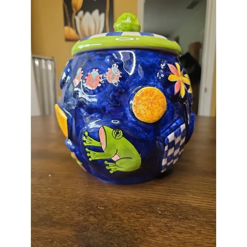 Laurie Gates 1999 Ceramic‎ Cookie Jar – Alien Spaceship UFO Design – 10